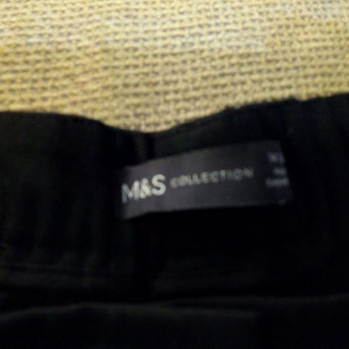 M&S Collection Black Straight-Leg Trousers Like New EU 42