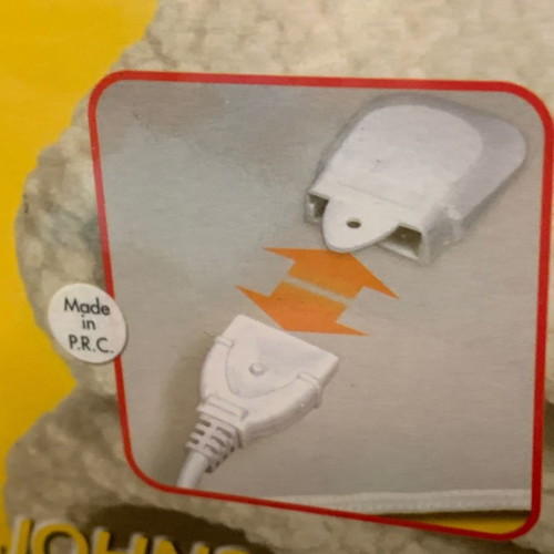 Electric blanket single reinforced new with two independent temperature zones
