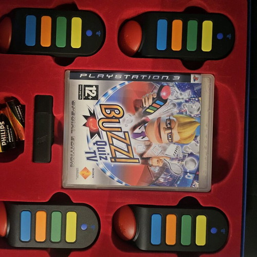 Buzz World Quiz PS3 Special Edition with 4 Wireless Buzzers
