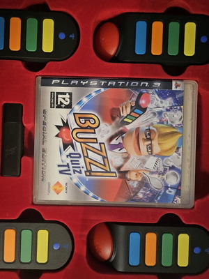 Buzz World Quiz PS3 Special Edition with 4 Wireless Buzzers