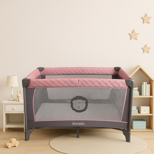 Lionelo Playpen with Changing Table Pink like new