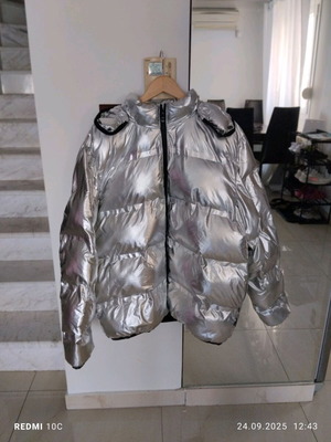 Everlast jacket new, unisex, silver, size XL