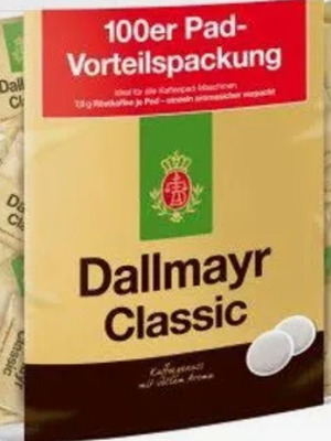 Dallmayr Classic 100 Pads for Senseo new