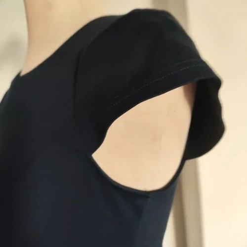 Sandro Ferrone elastic pencil dress dark blue XS S like new