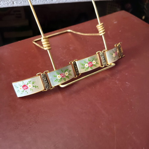 Bracelet No.3 handmade with golden details, like new