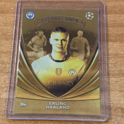 2024-25 Topps Total Football Eternal Gold Erling Haaland card like new