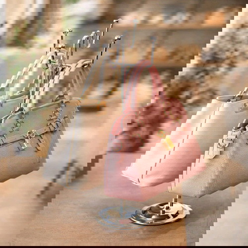 Метални стойки за чанти с регулируема височина, комплект от 5