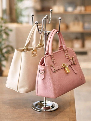 Метални стойки за чанти с регулируема височина, комплект от 5