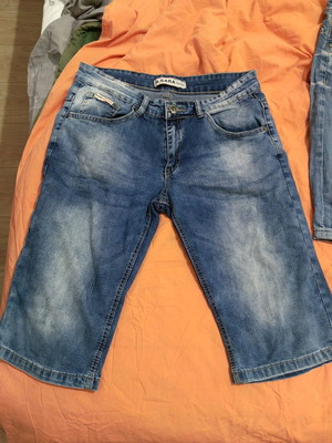 Ανδρική τζιν βερμούδα S σαν καινούργια, μπλε