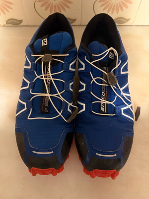 Salomon Speedcross 3 athletic shoes used, size 45.5, blue