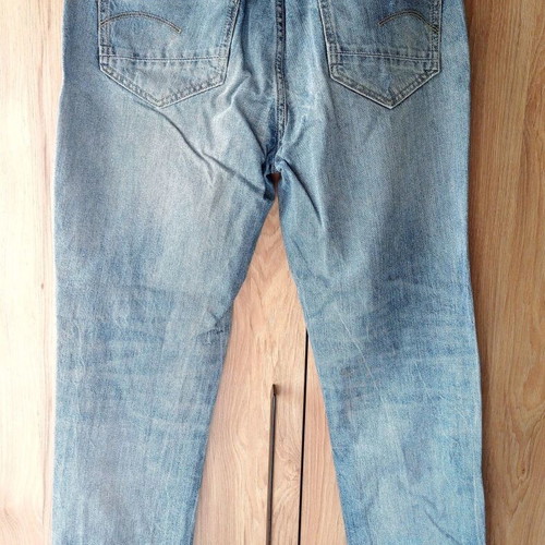 G-Star Raw Midge Saddle Boyfriend Jeans used, distressed, blue