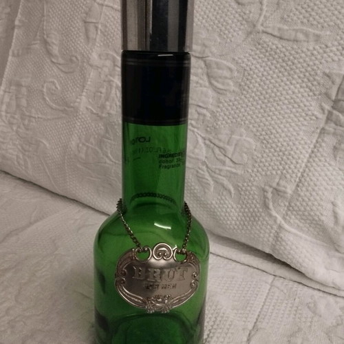 Faberge Brut men's lotion spray bottle used, collectible