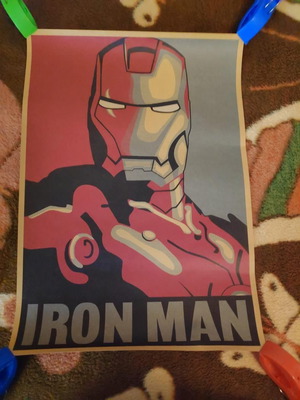 Iron Man Marvel vintage συλλεκτική αφίσα kraft χαρτί 51.5x36εκ