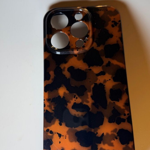 iPhone 15 Pro phone case tortoise brown black like new