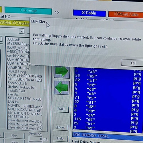 Commodore 1541 drive like new with 2 floppy disks