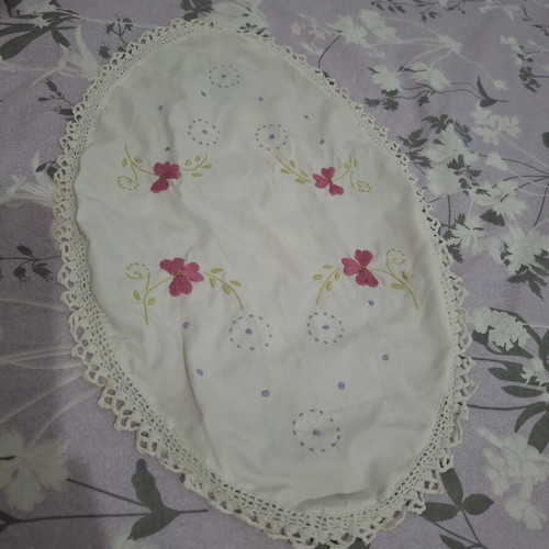 Handmade embroidered table runner
