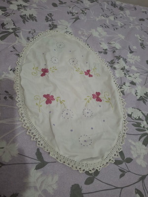 Handmade embroidered table runner