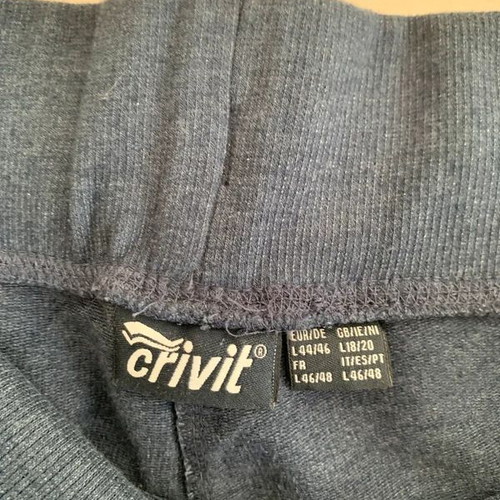 Crivit women's pants XL/XXL, blue, below knee length
