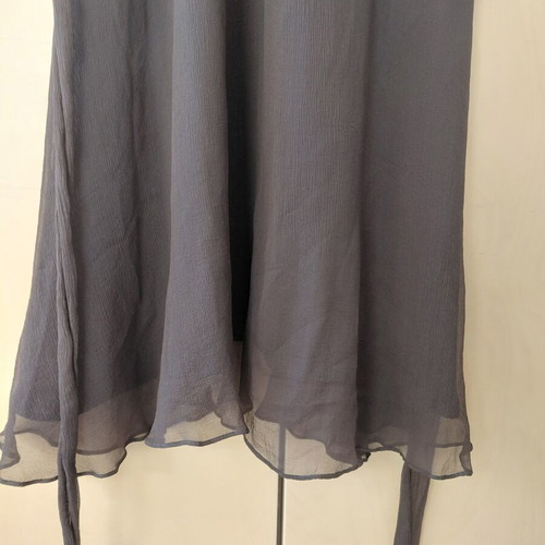 Zara silk summer dress brown large like new