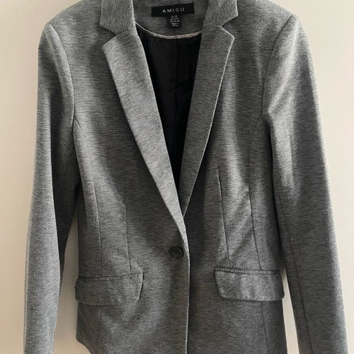 Amisu women's grey jacket used, size small