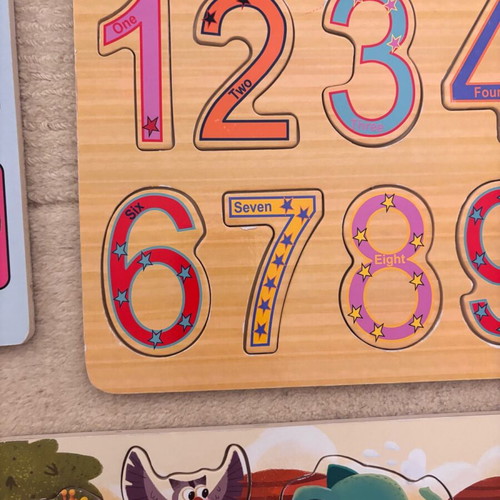 Pack of 7 baby puzzles like new