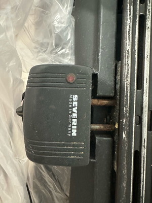 Severin BBQ 2300W with cast iron coated grill used