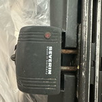 Severin BBQ 2300W with cast iron coated grill used
