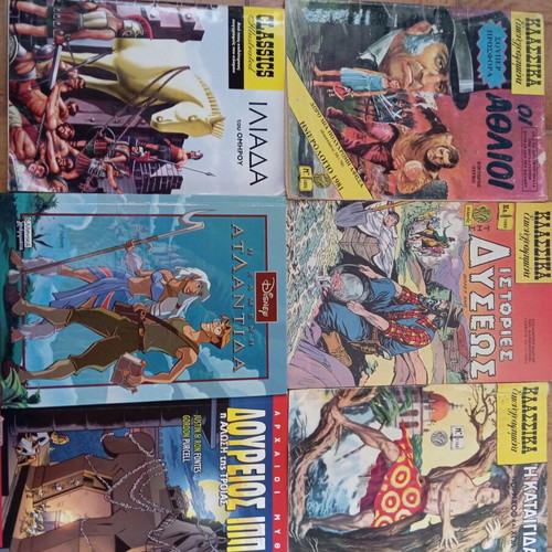 Comics like new, pack of 6