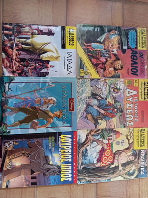 Comics like new, pack of 6