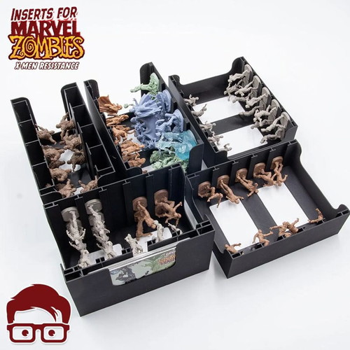 Zombicide Marvel X-Men Resistance Board Game Organizer new