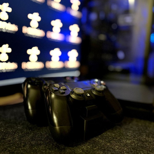 PlayStation 4 2-Controller Stand new, black