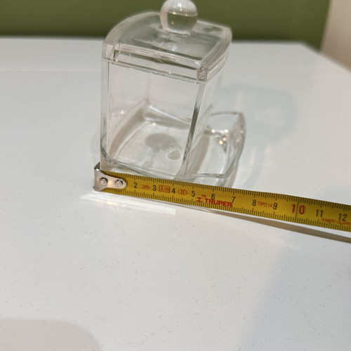 Transparent acrylic storage box with lid