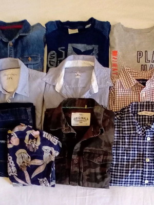 Πακέτο 10 τεμάχια ρούχα για αγόρι 7-8 ετών σαν καινούργιο