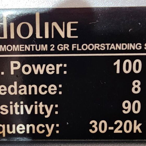 Audioline Cherry Momentum 2GR floor standing speakers used