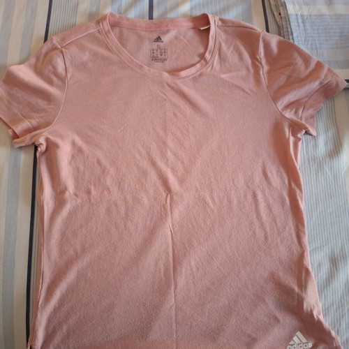 Adidas t shirt used, women's small, pink, short sleeve