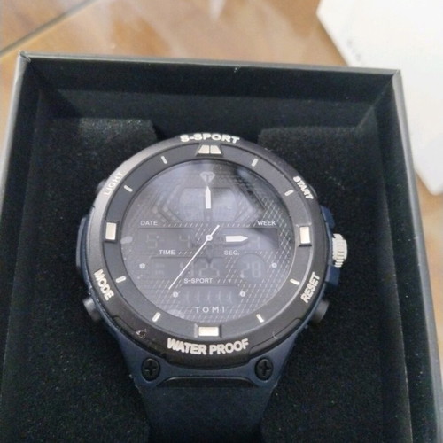 TOMI digital chronograph watch 50m waterproof