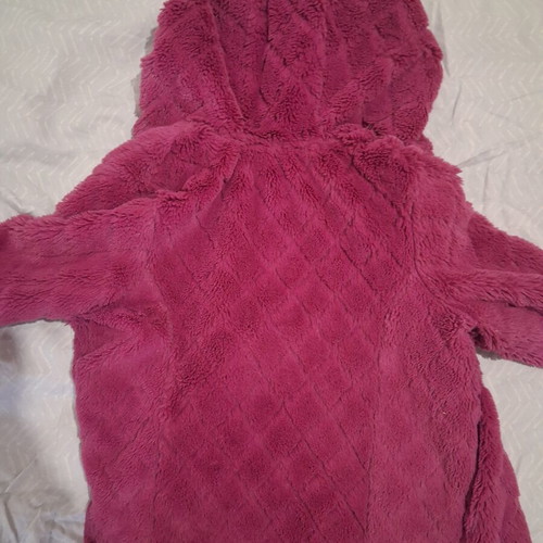 Pink Girl Faux Fur Jacket like new, size 128/8, Orchestra