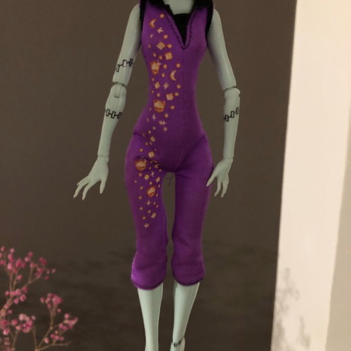 Clawdeen Wolf Music Festival Jumpsuit Monster High used, cut at back