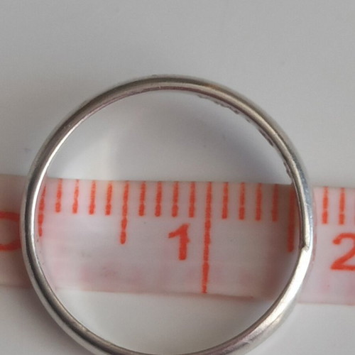 Vintage 925 Silver Ring Bombé Shape, Thin Band like new