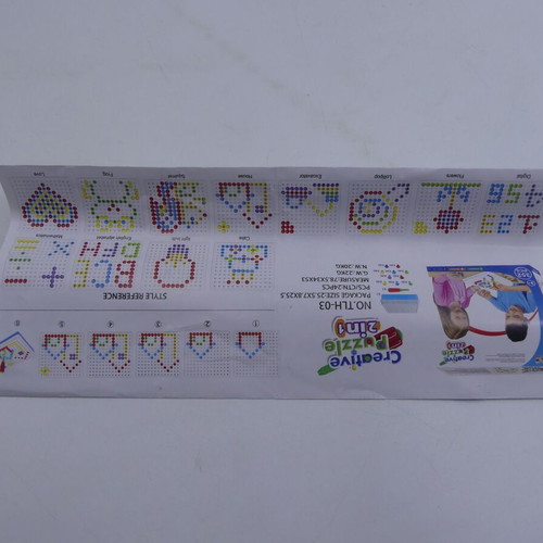Mushroom Nail Puzzle used, 201 pieces, creative toy