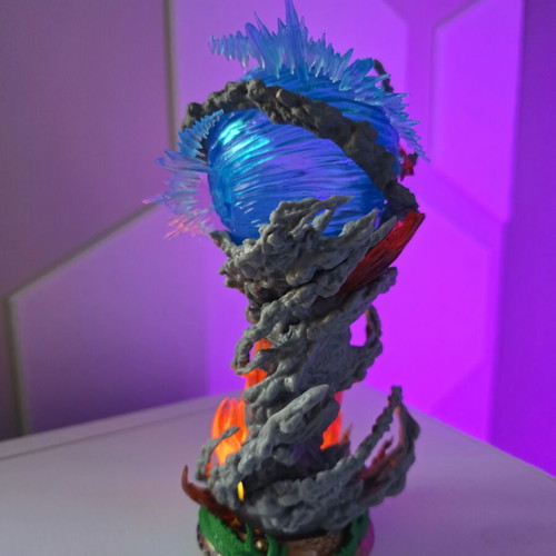 Goku Spirit Bomb statue figure 25cm with RGB light, new