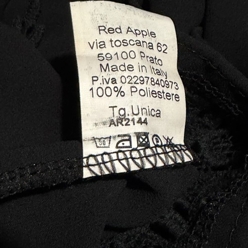 Crop top black one size like new with lace hem and adjustable straps