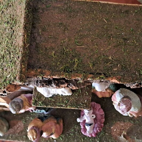 Nativity scene used with low lighting
