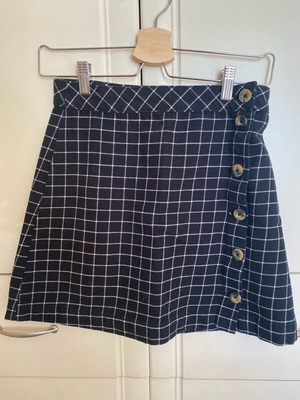 H&M Divided high-waisted mini skirt checked, like new, size 36