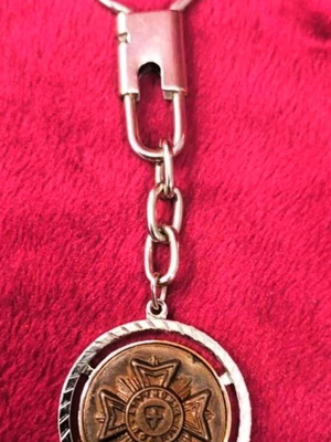 Μπρελόκ Αστυνομία Πόλεων Τροχαία Αθηνών μεταχειρισμένο, χάλκινο με ανάγλυφο έμβλημα