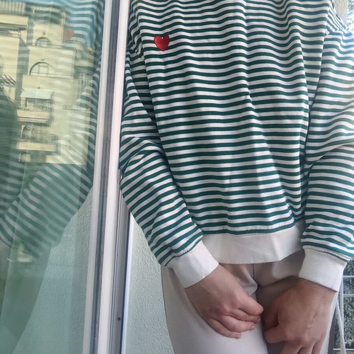 Reserved sweatshirt, small, cotton, striped