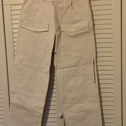 G.F Ferre fabric white pants like new size M