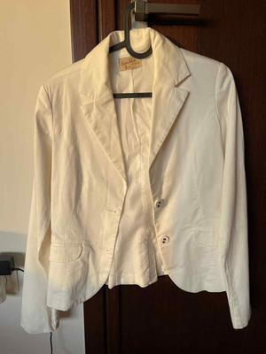 White Fitted Jacket Like New