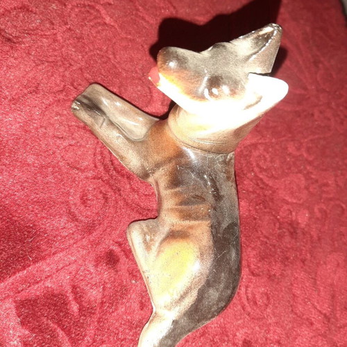 Porcelain dogs used, set of 4, collectible