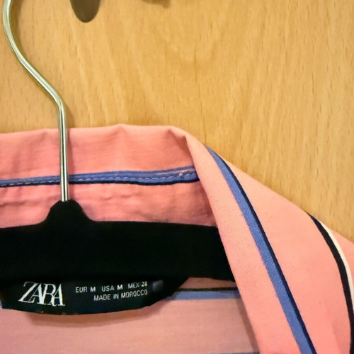 Zara oversize pink shirt like new size M